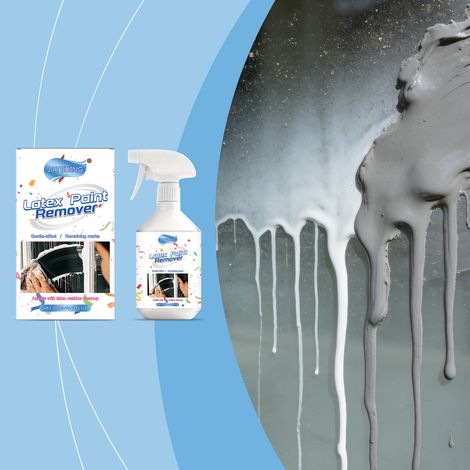 Schonender Latexfarbenentferner, geeignet zum Entfernen von Farbresten und Oberflächenkleber von Latexsprayfarben – 300 ml -- BIEMMEDUE (1/5)