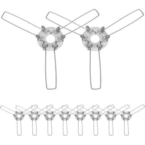 Set mit 10 Lampenschirmadaptern, Lampenschirmclips, Lampenschirmbefestigungen, federbelasteten Lampenschirmadaptern