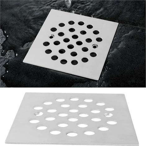 pezzi 4-1/4 pollici 304 griglia di scarico per pavimento doccia filettata in acciaio inossidabile per filtro di scarico per pavimento doccia (1/4)