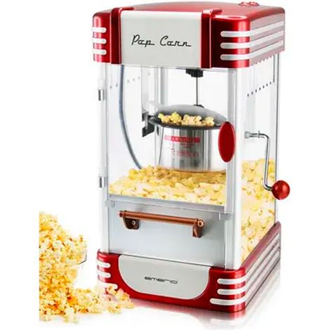 Máquina de palomitas emerio retro rojo 360 W 3 3 kg (1/2)