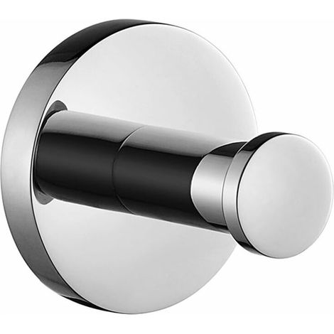 Home Robe Hook Bathroom Toilet Coat Towel Hat Stainless Steel , Chrome Finish, Round Base (1/5)