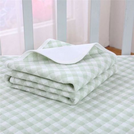 10 Matelas à langer, antidérapant, coton 4 couches, imperméable, lavable, pour bébé. (1/4)