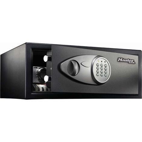 Master Lock X075ML Cassaforte Digitale 22 L Acciaio 2 Bulloni Cerniere Nascoste Kit Fissaggio colore Nero