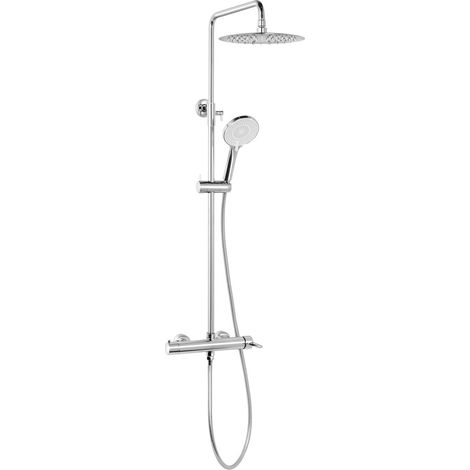 Sapho Iconic - Set de douche avec mitigeur, diamètre 25 cm, 3 jets, chrome AF139 (1/5)