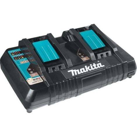 Pack de 4 Batteries 6Ah MAKITA BL1860 - 198091-4 - Chargeur double DC18RD - Coffret Makpac — vue 4