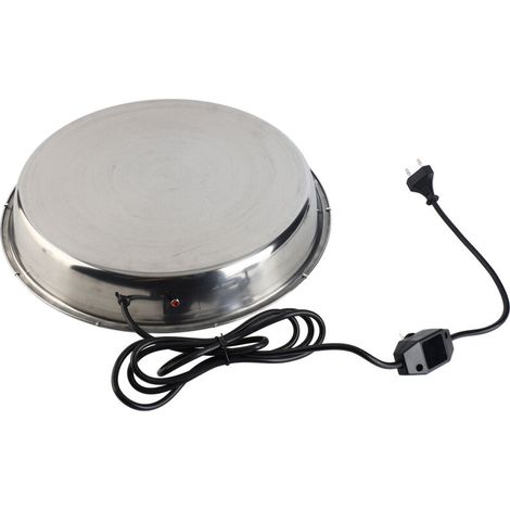 15 Watt Chicken Water Heater Base, 14.6 Inch Winter Chicken Water Heater Base for Metal and Plastic Drinkers, Automatic Heating with 4.92 FT Extension Cord (1/5)