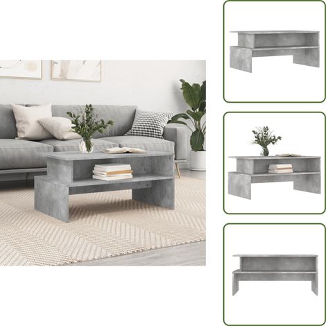 Couchtisch Betongrau 90x55x42,5 cm Holzwerkstoff - Couchtisch - Wohnzimmerstil - Grau - Holzwerkstoff - Betonoptik (1/5)