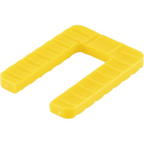 GLUSKE Euroklick Distanzplatte 40 x 30 x 4 mm, gelb, 1000 Stück Unterlegkeile - Distanzplättchen