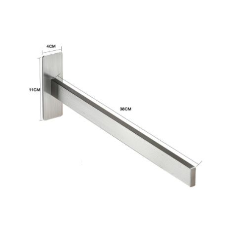 Porte-serviettes sans perçage porte-serviettes porte-serviettes mural type 304 porte-serviettes en acier inoxydable porte-serviettes de cuisine porte-serviettes de salle de bain auto-adhésif-simple ba (1/5)