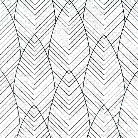 Selbstklebende Geometrische Muster Tapete Schwarz Weiß 44,5x500cm (1/5)