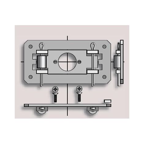Plaque point fixe LS40 somfy (1/2)