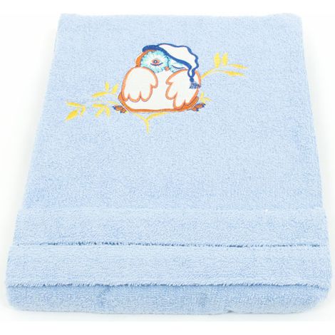 Accappatoio In spugna Per Bambini Modello Kinder OB Colore Azzurro, misura1-2annicoloreAzzurro