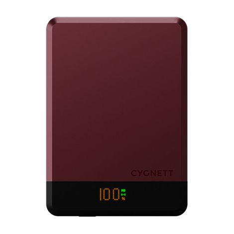 Cygnett MagSlim 5000 mAh Carica wireless Colore ciliegia