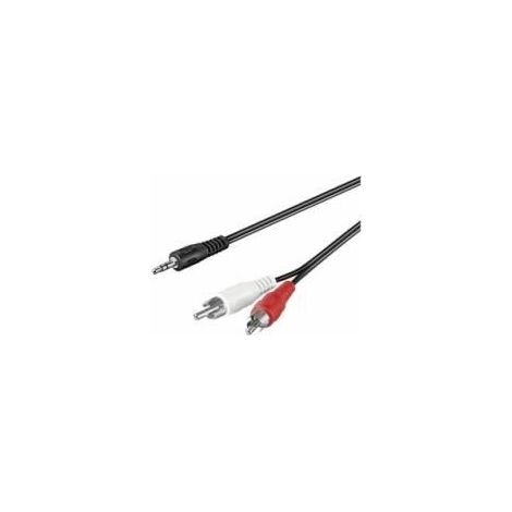 Câble audio stéréo Rca mâle vers Jack 3.5mm stéréo - 15m