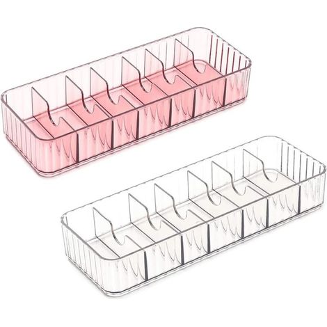Scatola portaoggetti con scomparti multipli per cavi dati – organizer per caricabatterie e accessori, trasparente, compatto e pratico - Crezuo