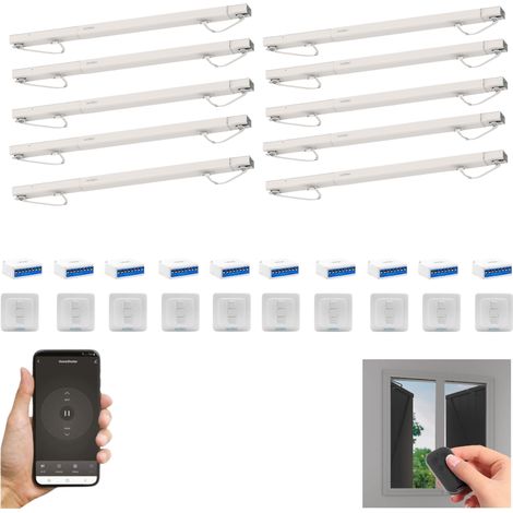 Lote de 10 motores conectados para persianas abatibles Avidsen Home Open W + 10 interruptores con cable (1/5)