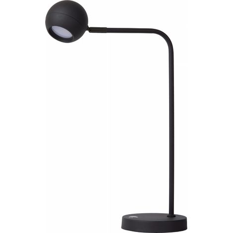 Lampada scrivania nera spot LED 3W dimmer touch Comet Lucide (1/5)