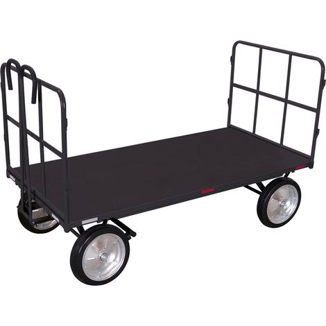 Cordes Handpritschenwagen mit 2 Rohrgitterwänden RAL 7016 (1/3)