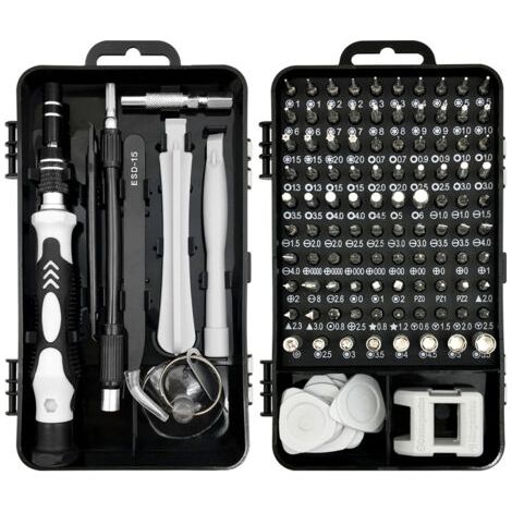 130 en 1 Tournevis Precision Kit Tools, réparation bricolage, Portable Kit Tournevis de Précision Magnétique Tournevis Outils de Réparation pour Iphone Laptop Montre Bijoux Lunettes Montre Cisea