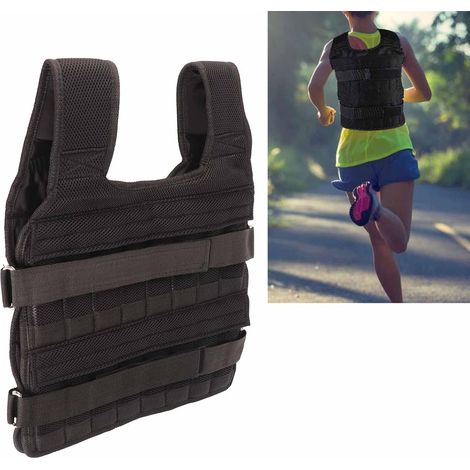 Gilet Lesté 15KG pour Hommes Respirant avec Aérée et Poids Amovibles Veste de Musculation Fitness (1/5)