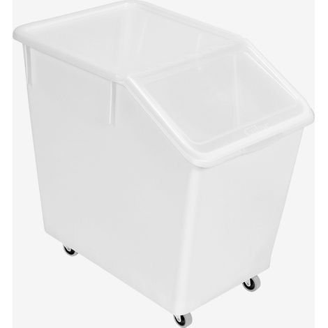 Bac à ingrédients 80 L +  4 roues + couvercle transparent - Gilac (1/4)