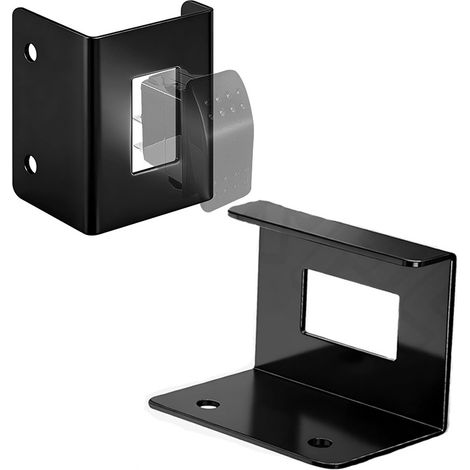 Support de montage pour interrupteur à bascule, support métallique pour interrupteur à bascule encastré, compatible avec les interrupteurs doubles instantanés 12 V (1/5)