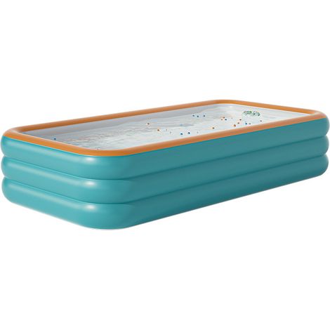 Grande Piscine Gonflable Rectangulaire pour Jardin et Extérieur – Bassin Portable Familial Robuste, Idéal pour Adultes et Enfants