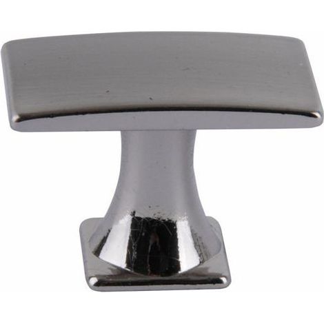 Pomolo Rettangolare Zama Nickel Satinato Mm 18X30