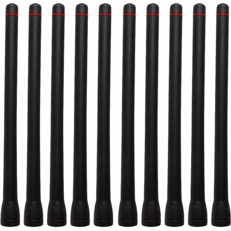 10 Pièces Antennes VHF Compatibles avec Radios ICOM Modèles F1000 F16 F33G F3026 F14 F15S F3002 (1/4)