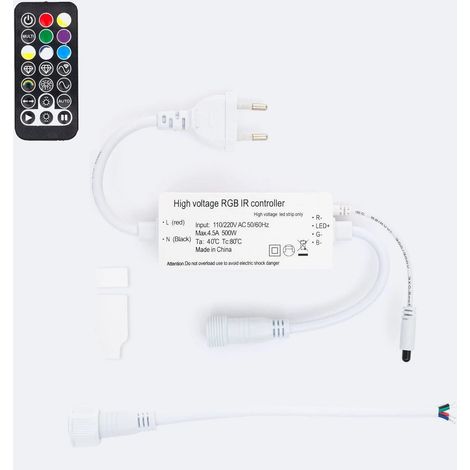Controller Tubo Flessibile LED Circolare 220V AC 36 LED/m IP65 Taglio 100cm RGB (1/2)