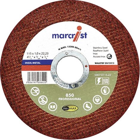 Disque à tronçonner 850 ultra fin pour métal et inox diamètre 230 x 1,9 mm