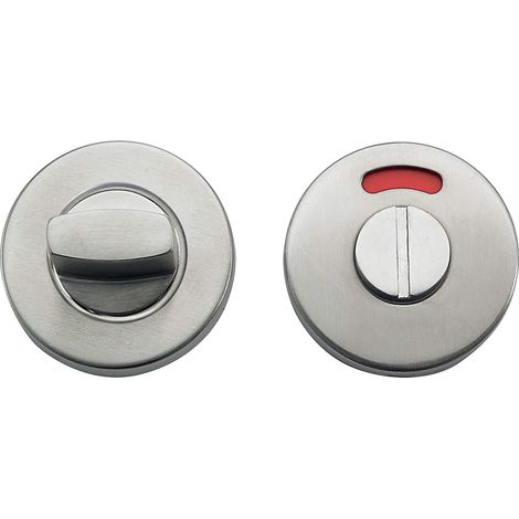 Bricard 667027 - Coppia di rosette in acciaio inox per coperchio wc, con spia luminosa