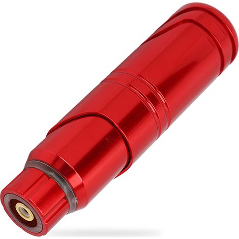 Machine à tatouer en alliage d'aluminium avec connecteur RCA, stylo à moteur rotatif haute performance, rouge (1/5)