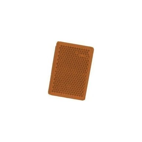Catadioptre rectangulaire orange autocollant petit modèle