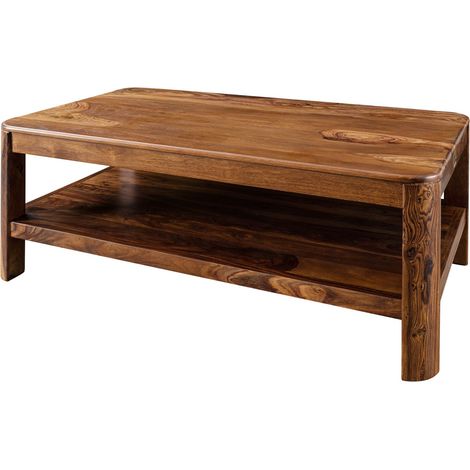 Couchtisch Sheesham 120x70x45 walnuss gewachst TORONTO 205 (1/3)