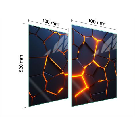GLASSCHUTZPLATTE FÜR HERD 70x52 MAGMA