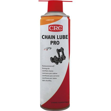 Lubrifiant CRC CHAIN LUBE PRO, Aérosol 650ml / 500ml ( Prix pour 1 ) Excellent pour les chaines, Additifs de haute qualité