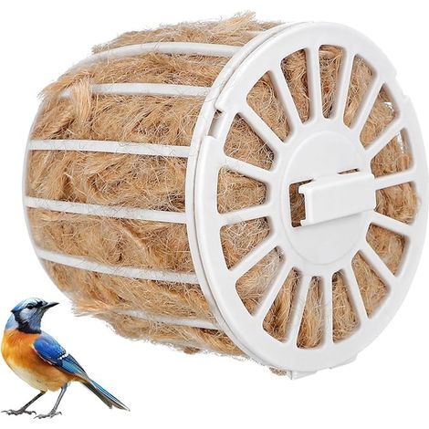 Matériel De Nidification D'Oiseaux En Jute Et Coton Panier Nidification Oiseaux Avec Tapis Pour Nid D'Oiseau Accessoire De Cage Pour Canaris Perruches Pinsons Et Calopsittes 7.307.306.50 Cm (1/5)