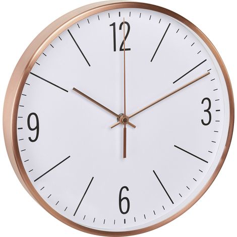 TFA Dostmann 60.3534.51 Funk Wanduhr 30 mm x 45 mm Kupfer Leisegang-Uhrwerk