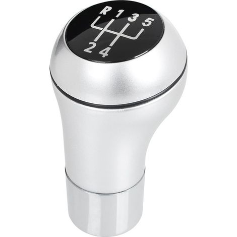 Pomello del cambio BMW E39 E46 E53 E60 E61 E81 E82 E83 E85 E87 E90 E91 E92 E93 ARGENTO+CROMO 5 MARCE (1/5)