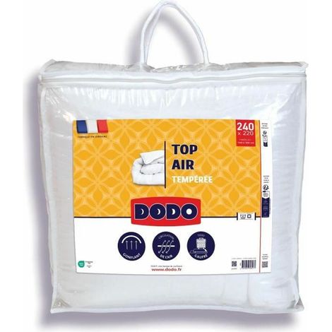 Couette tempérée - DODO - TOP AIR - 220 x 240 cm - 300G/M² - Blanc (1/2)