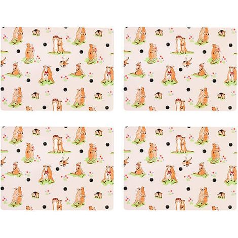 Cath Kidston Meerkats Set of 4 Cork Backed Placemats (1/4)