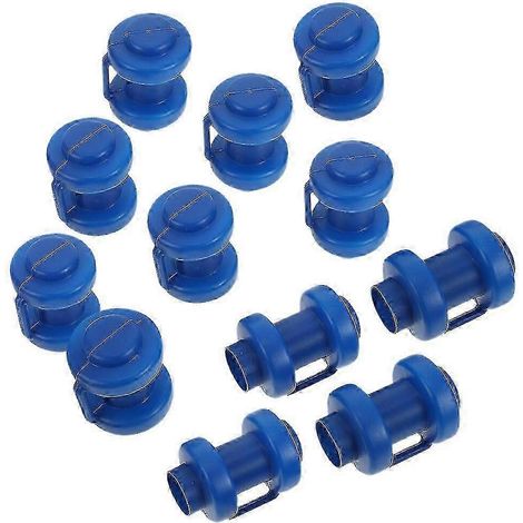 Lot de 12 embouts et protections pour barres de trampoline - Pièces de rechange (1/3)