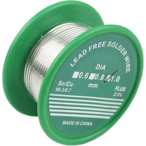 20g 1mm Fil à souder sans plomb Sn99.3 Cu0.7,noyau de flux en colophane,Colophane fil de soudure,Bobine d'étain à souder,pour la soudure électrique (1/4)