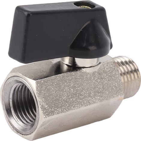 Robinet à gaz à bille, filetage mâle/femelle, laiton épais sablé, pour eau courante domestique 1/4 (1/5)
