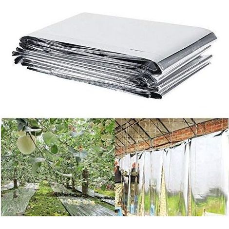 Feuilles de film réfléchissant pour plantes Grow Light Accessoires Serre Jardin Argent 210 x 120 cm-Fei Yu (1/5)