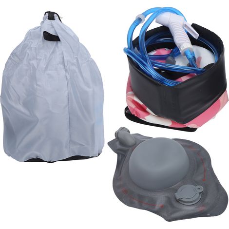 Sac de douche portable pliable 10L en PVC imperméable pour camping, randonnée et voyage - Camouflage rose (1/5)