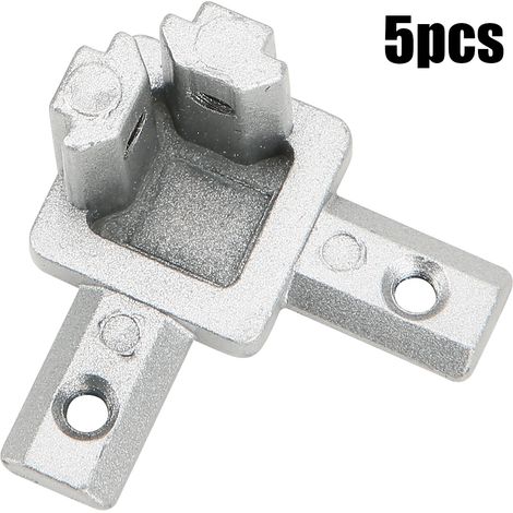 5 Stück 3-Wege-Eckverbinder 90 Grad Zinklegierungs-Befestigungselemente für T-förmige Aluminiumprofile (Europäische Norm 2020) (1/5)