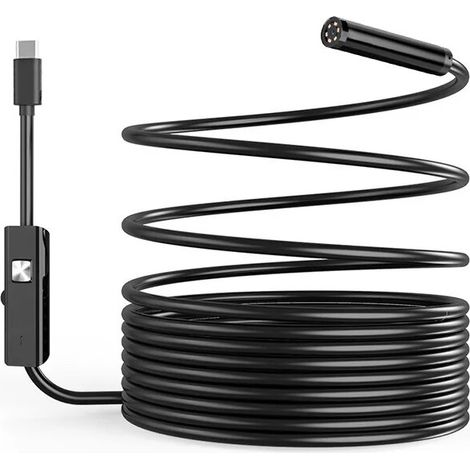 Cámara De Inspección USB Para Teléfono OTG Android 5.5mm Endoscopio Borescope IP67 Impermeable Con 6 Luz LED Para Tipo C (1/5)