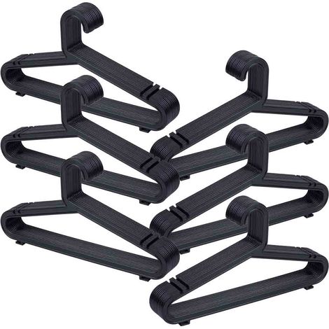 Percha de plastico negra pack de 72 unidades 39.50x0.30x20.60h cm (1/5)